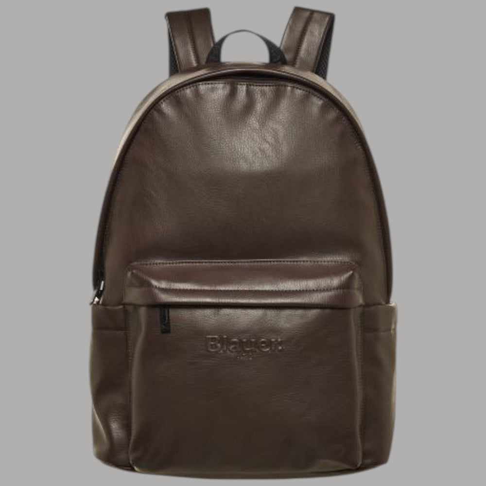 Blauer Zaino Naper03 marrone con scomparto imbottito per PC, design minimalista, retro