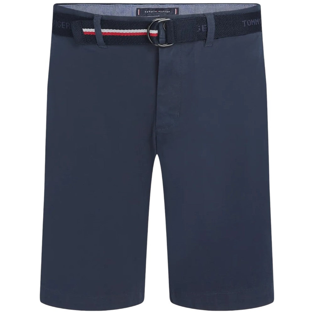Tommy Hilfiger bermuda in twill blu con cintura MW0MW24874DW5 Bermuda Tommy Hilfiger