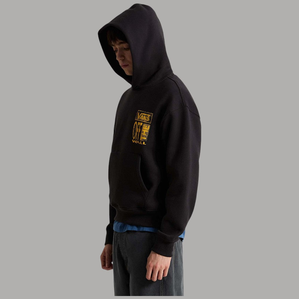Felpa nera oversize Vans Cut and Paste con stampa grafica