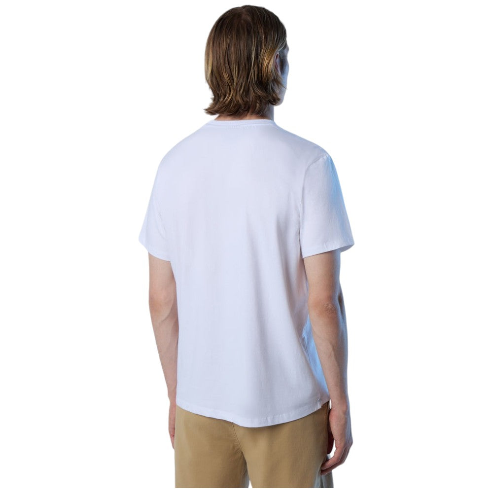 North Saisl t-shirt bianca Basic Stretch 692981 - Prodotti di Classe