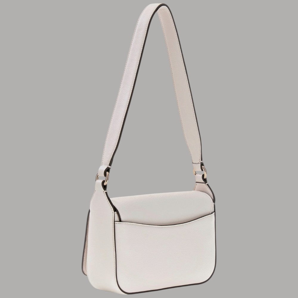 Borsa a spalla Guess Ruby nera con patta e logo frontale