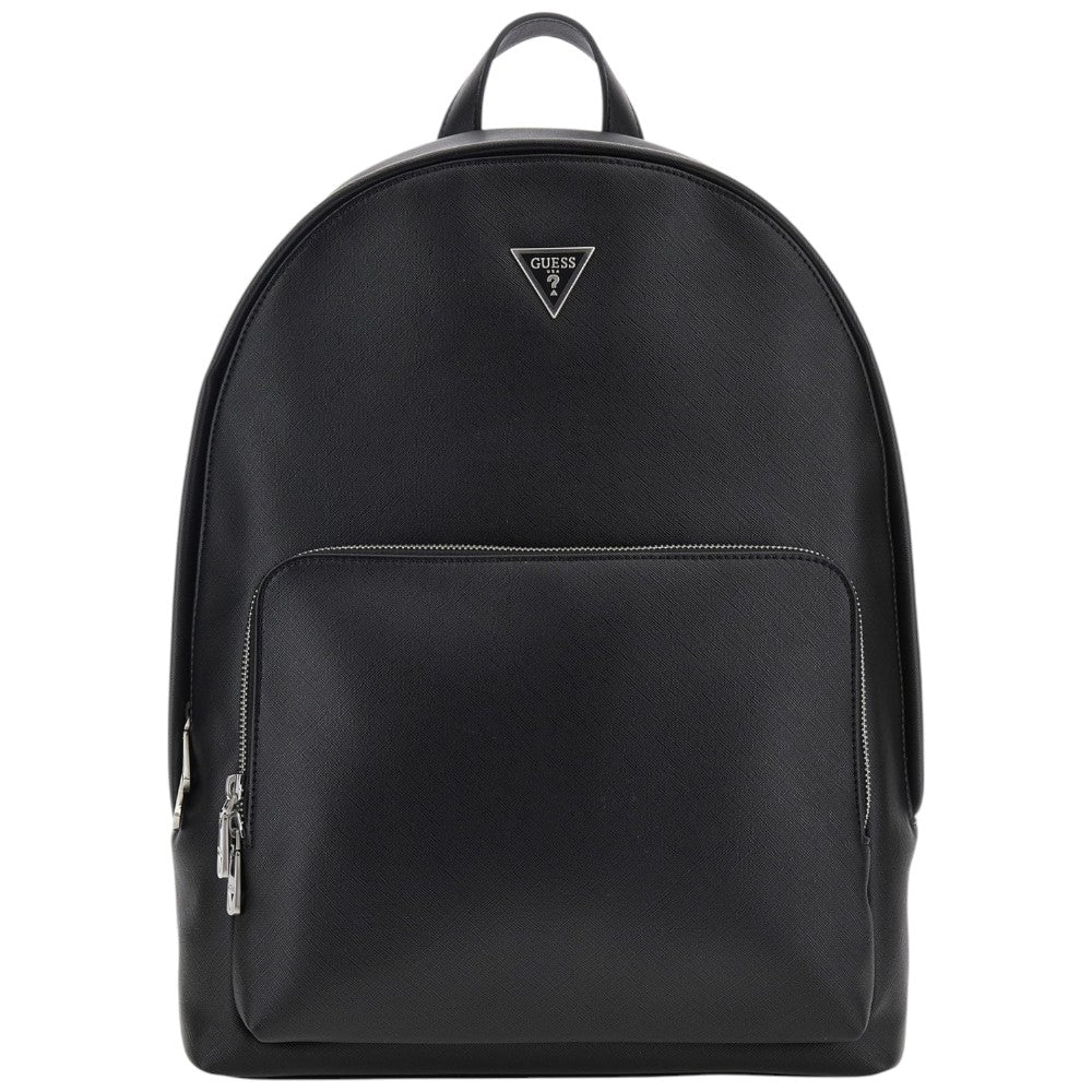 Guess zaino nero saffiano da uomo MILANO HMECSAP3406BLA Zaini Guess