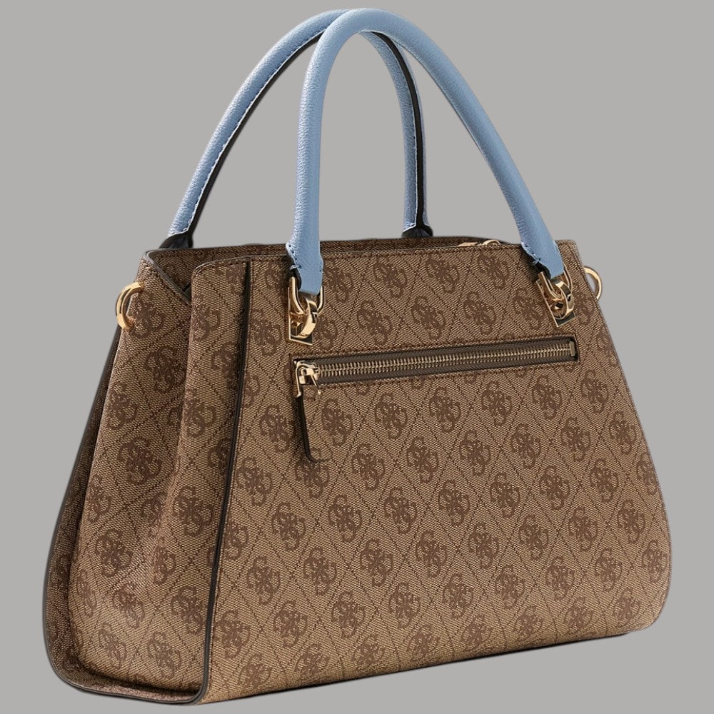 Borsa a tracolla Guess Noelle con logo e inserto a contrasto