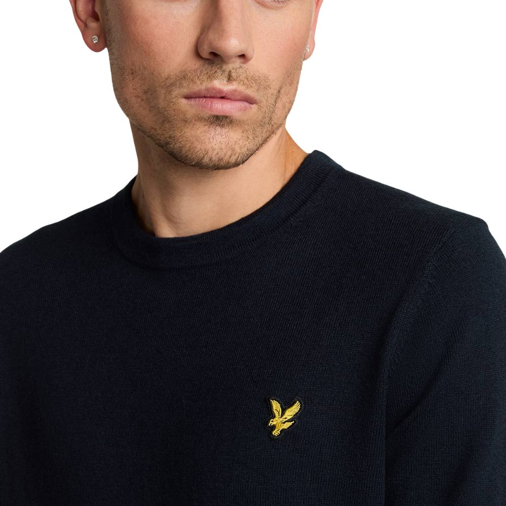 Lyle & Scott pullover merino dark navy KN2110VC Maglieria Lyle & Scott