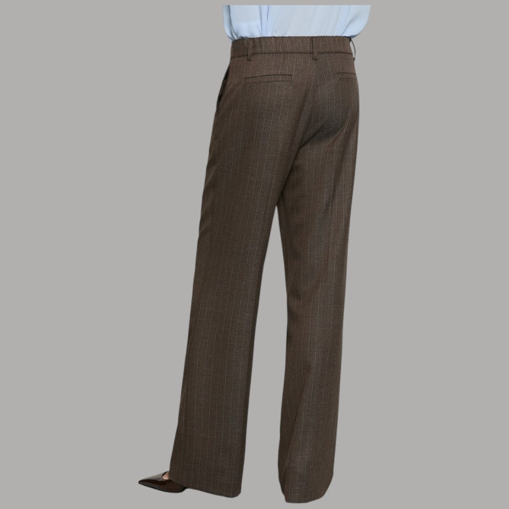 Pantalone palazzo gessato nero Relish Arkini