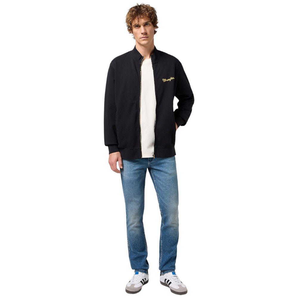 Wrangler felpa nera full zip 112350548 Felpe Wrangler