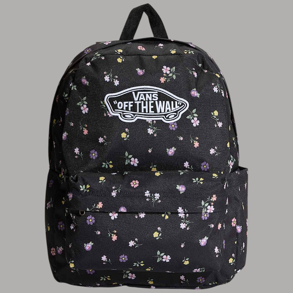 Zaino Vans nero con logo bianco