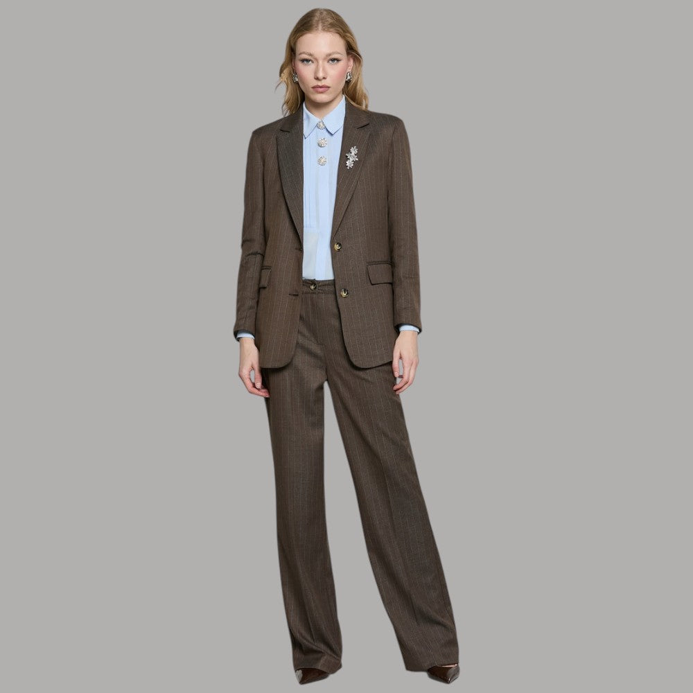 Pantalone palazzo Relish Arkini gessato