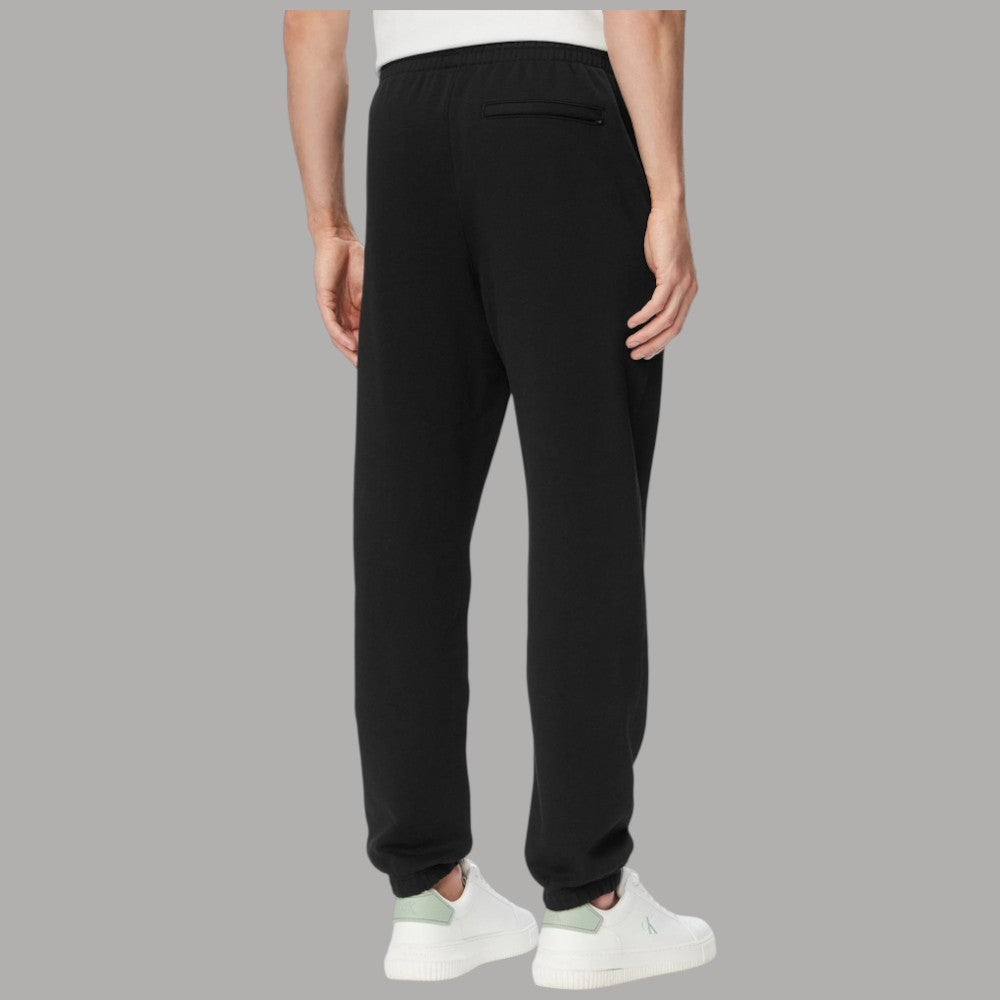 Calvin Klein pantaloni tuta neri con logo grafico LV04LG212G e dettagli cuciture