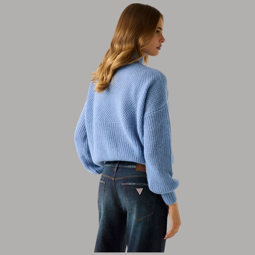 Guess maglione azzurro in misto alpaca W5BR32 Z2R40 F7MH - Prodotti di Classe