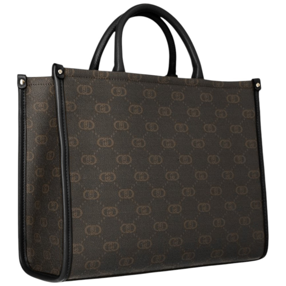 Liu Jo borsa tote nera con logo AF5206E0668-22222 Borse Liu Jo