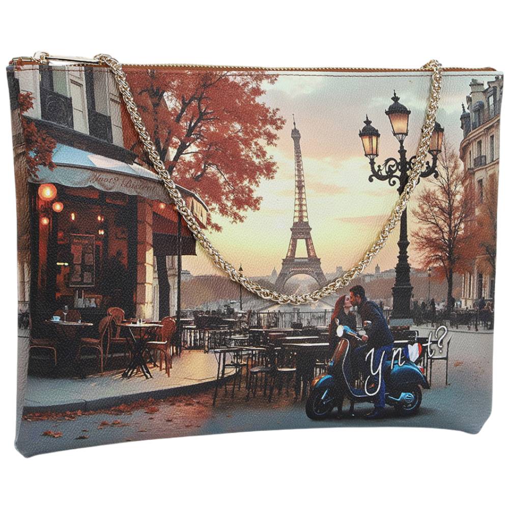 YNot borsa piatta clutch KISSES FROM PARIS YES605F6 Borse YNot