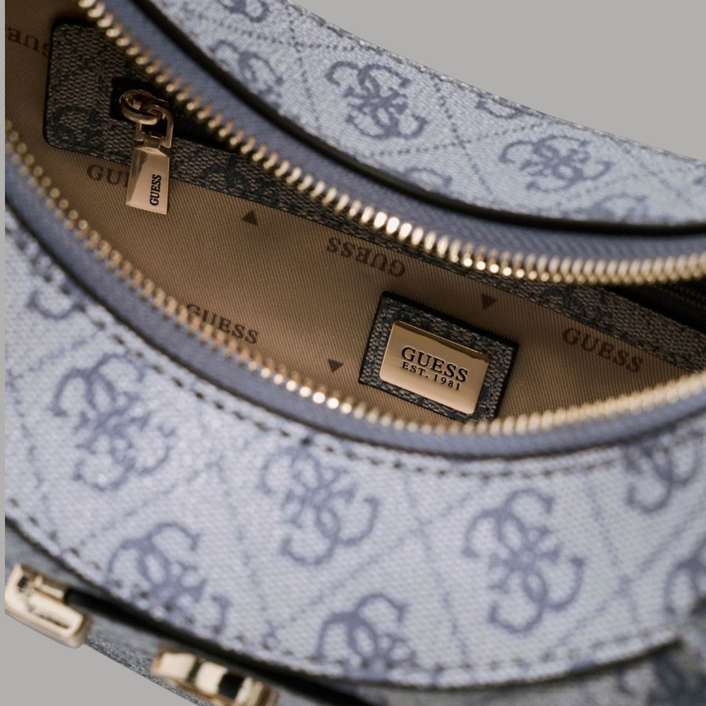 Borsa hobo Guess Lindsey nera con logo