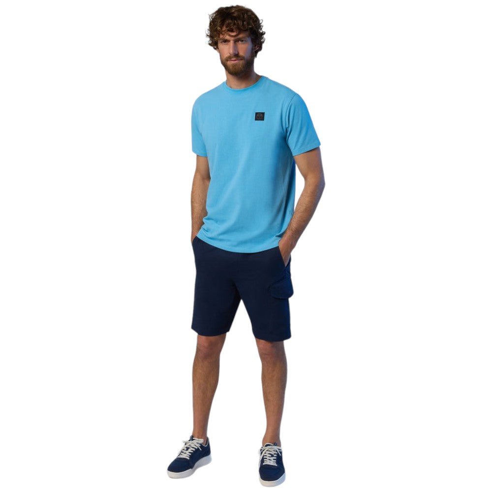 North Saisl t-shirt azzurra Basic Stretch 692981 - Prodotti di Classe