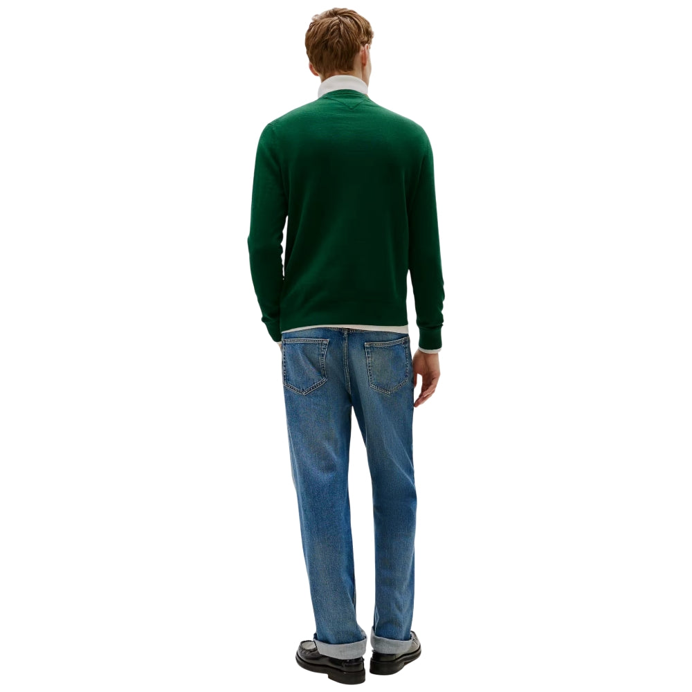 Tommy Hilfiger pullover verde bosco MW0MW39999MQ8 Tommy Hilfiger