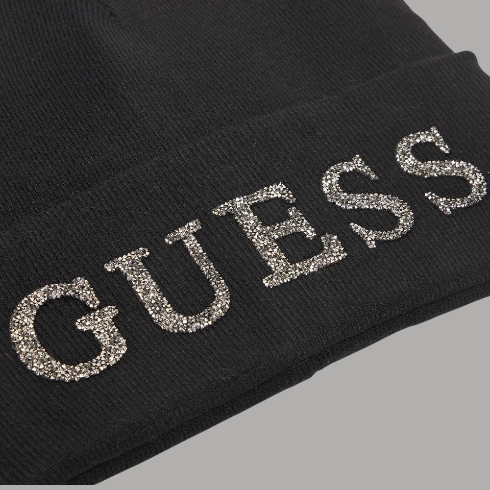Guess berretto nero con strass AW5398 POL01 BLA - Prodotti di Classe