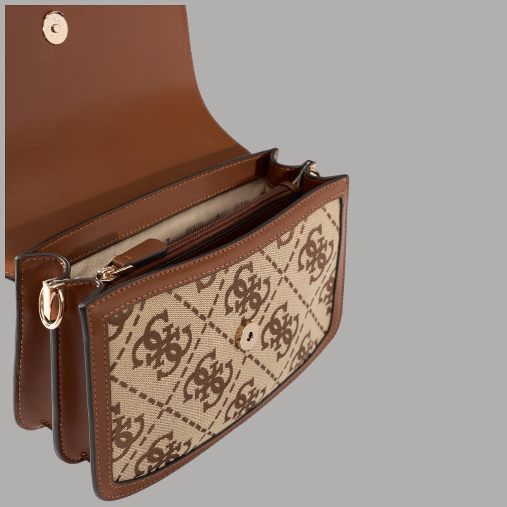 Borsa a mano Guess Audrey Flap Bag con logo