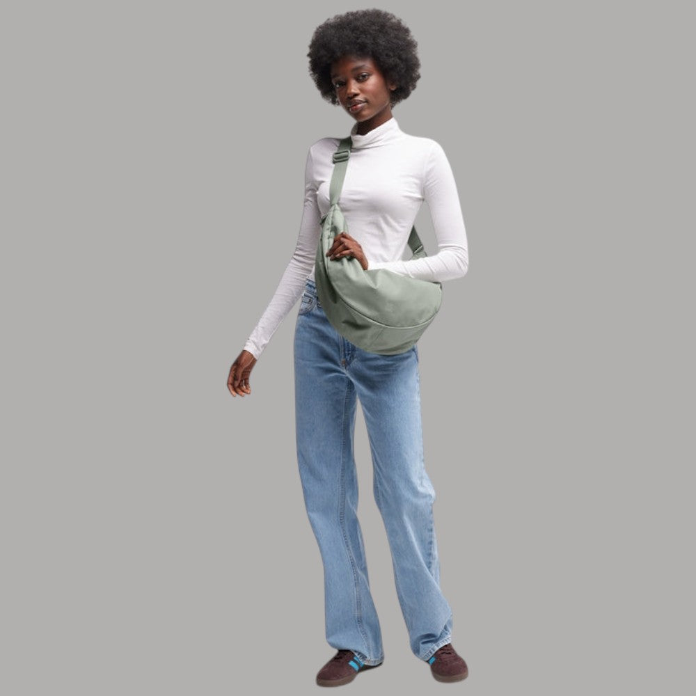 GOT BAG Moon Bag large in PET riciclato colore verde con tracolla