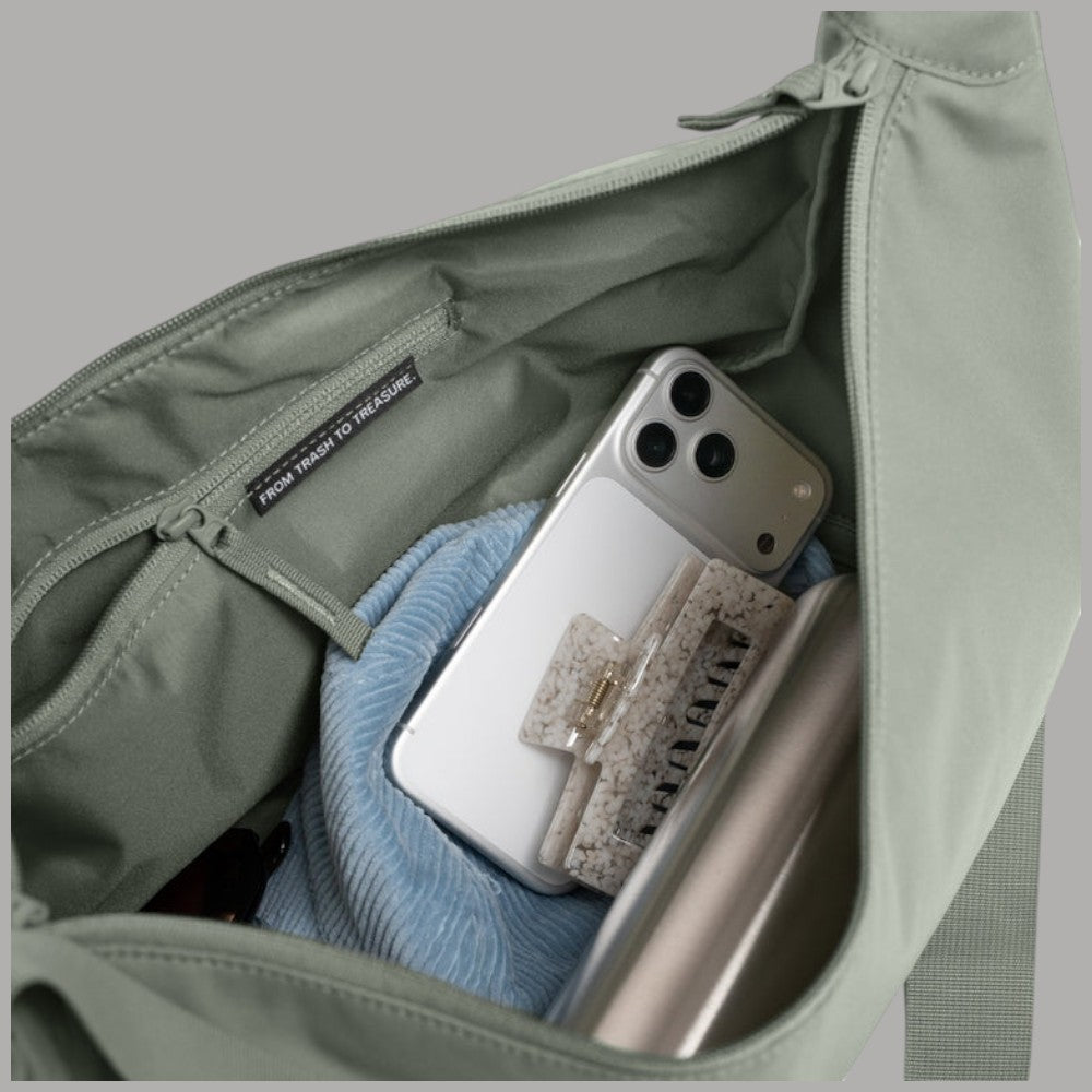 GOT BAG Moon Bag large in PET riciclato, borsa a spalla grande, vista interna