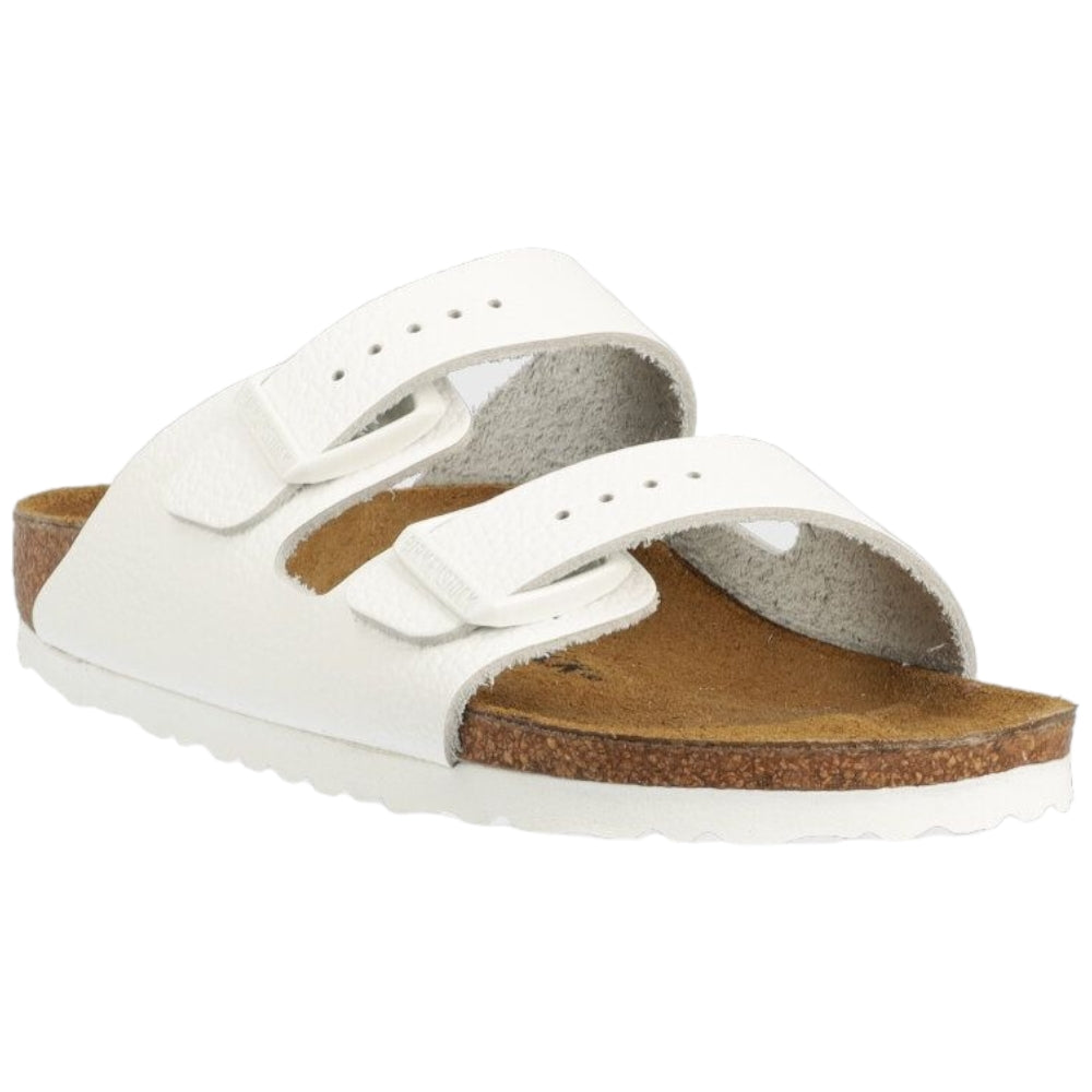 Birkenstock ciabatte Arizona bianche in pelle 1025061 Ciabatte Birkenstock