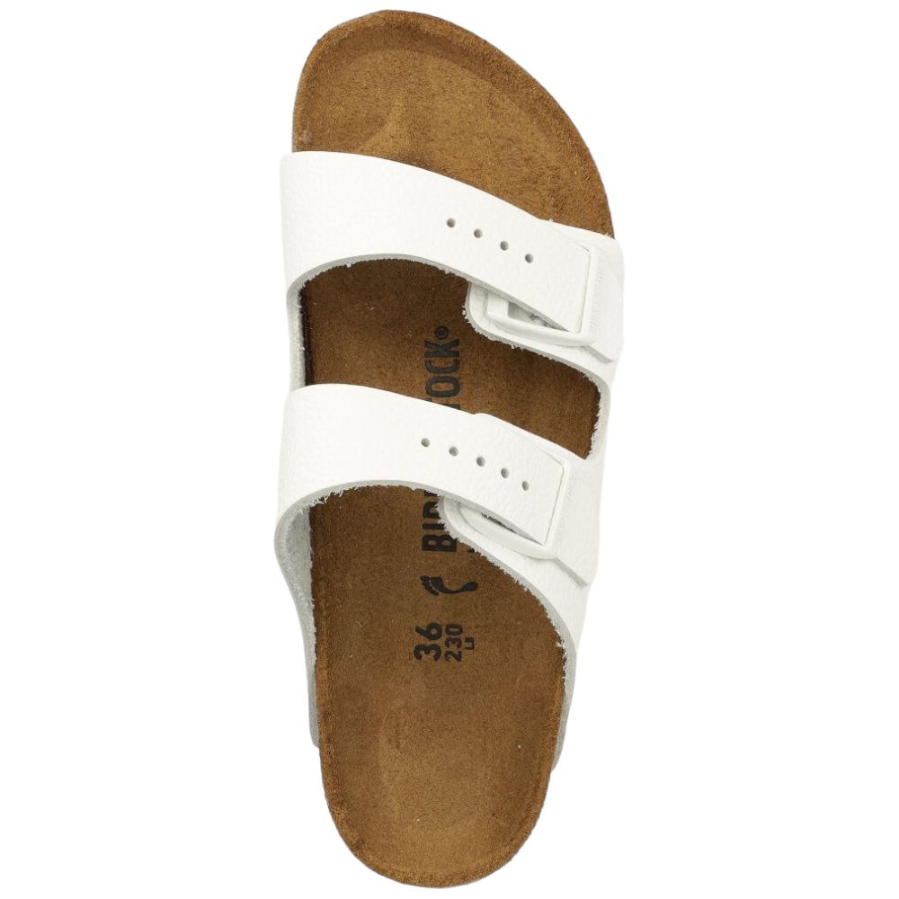 Birkenstock ciabatte Arizona bianche in pelle 1025061 Ciabatte Birkenstock
