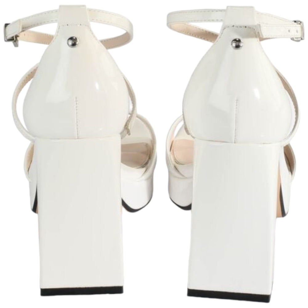 Biffalo sandalo bianco con tacco Cherry cage 1291376 - Prodotti di Classe