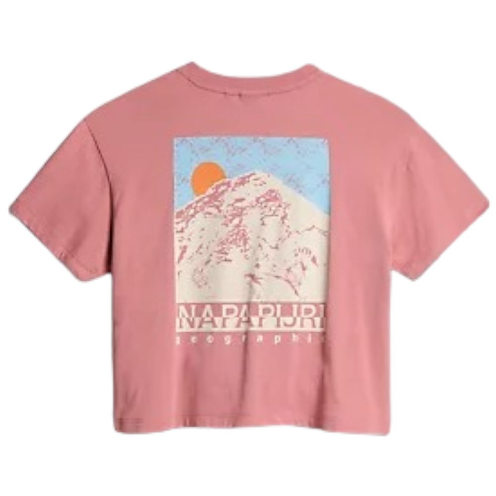 Napapijri t-shirt crop rosa Cenepa - Prodotti di Classe