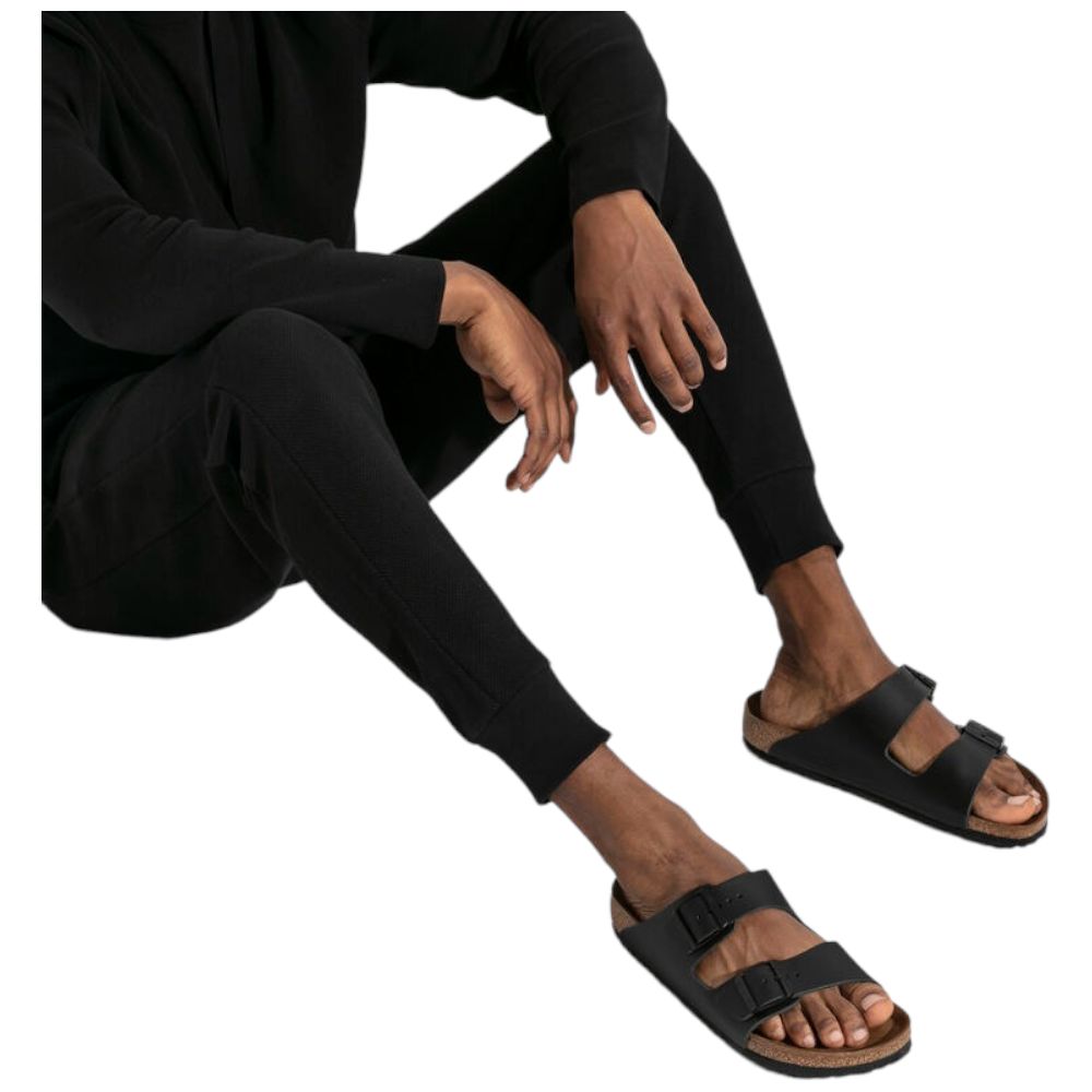 Birkenstock ciabatte Arizona nere in pelle 051193 Ciabatte Birkenstock