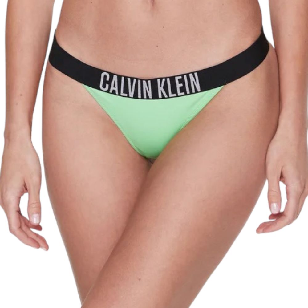 Calvin Klein costume slip bikini verde KW0KW01984 Costumi Calvin Klein