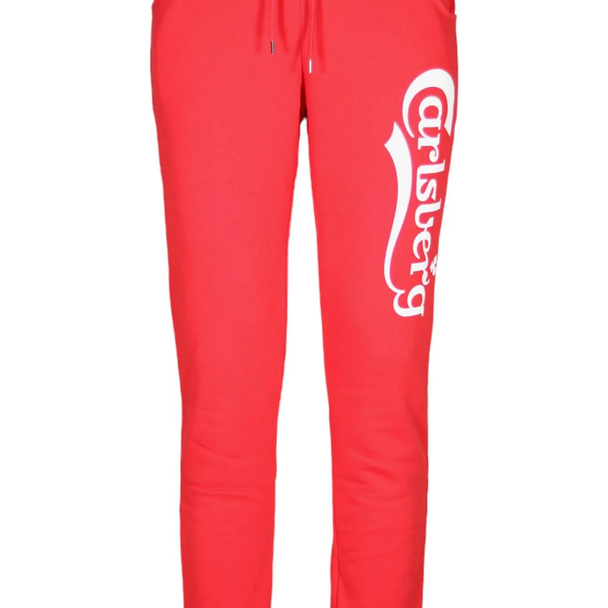 Carlsberg pantalone tuta rossa stampa bianca Prodotti di Classe