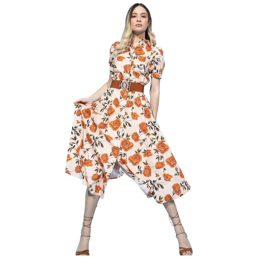 Relish vestito lungo fiori Miwako Vestiti Relish