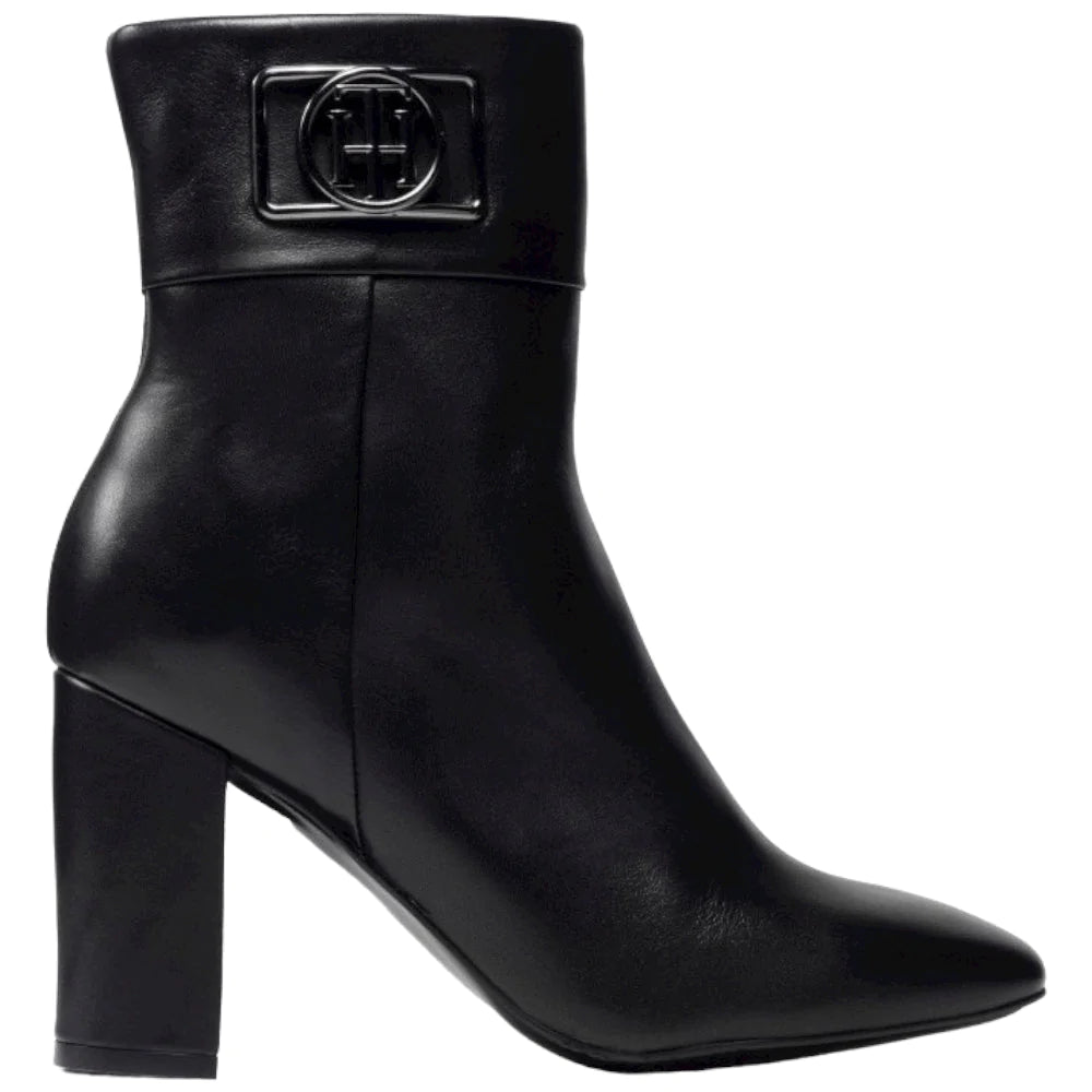 Tommy Hilfiger stivaletti neri punta quadrata Stivaletti Tommy Hilfiger