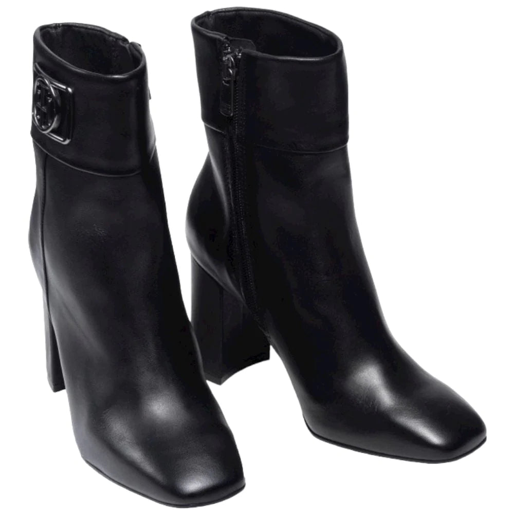 Tommy Hilfiger stivaletti neri punta quadrata Stivaletti Tommy Hilfiger