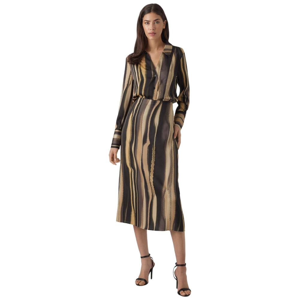 Vero Moda camicia nero beige Tam Tonja 10298906 Camicie Vero Moda