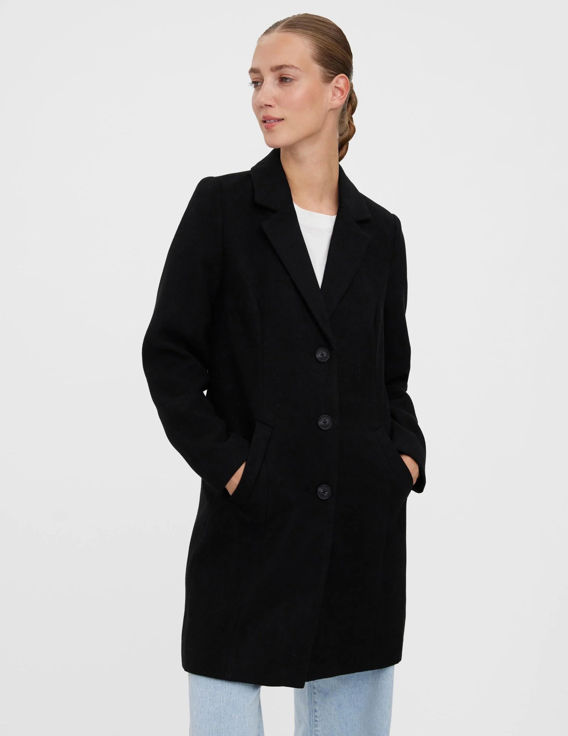 Vero Moda cappotto nero Cala Cindy Cappotti Vero Moda