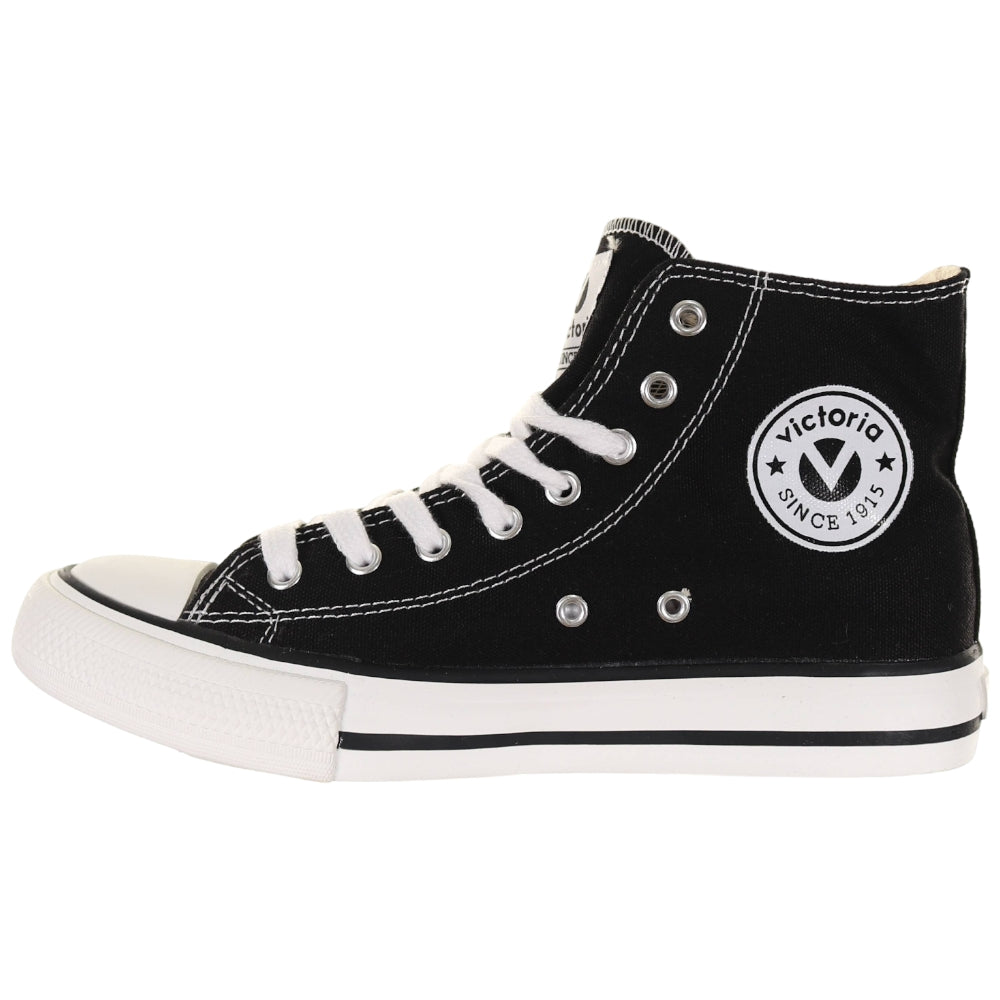 Victoria scarpe nere alte donna Tribu Sneakers Victoria