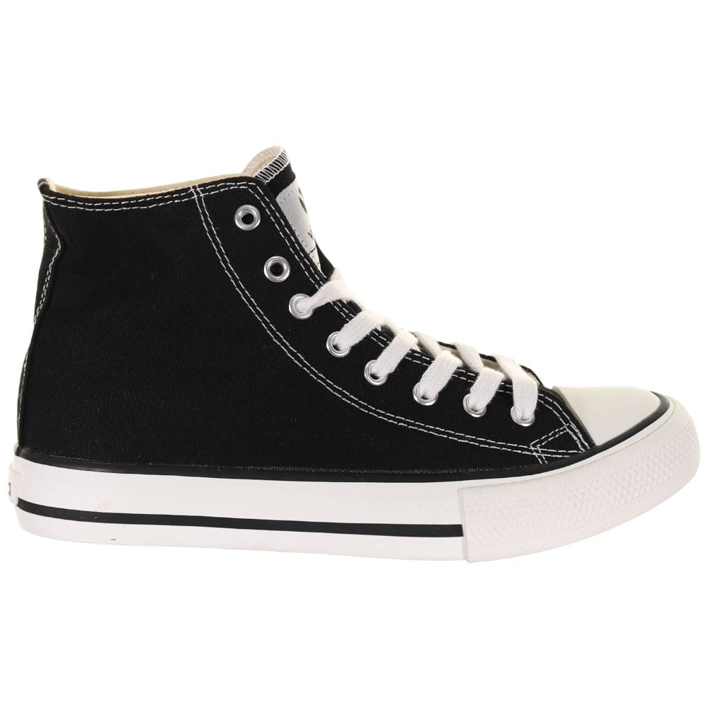 Victoria scarpe nere alte donna Tribu Sneakers Victoria