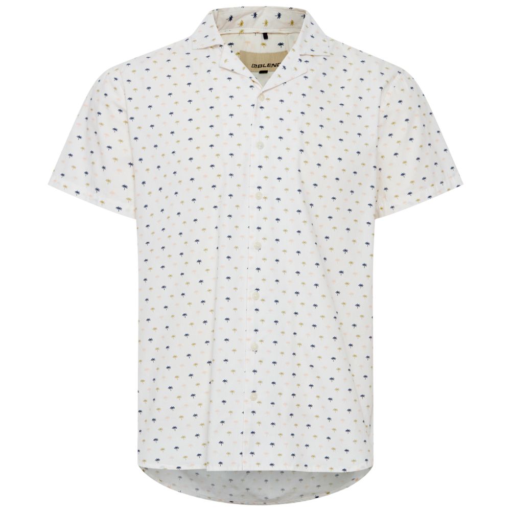 Blend camicia bianca manica corta 20715448 Camicie Blend