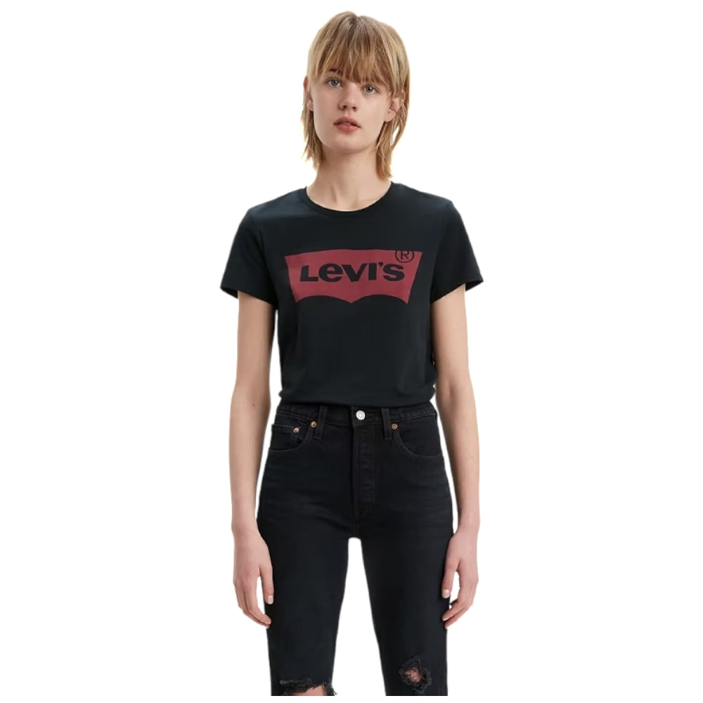 Levi's t-shirt nera logo grande 17369 0201 T-shirt LEVI'S