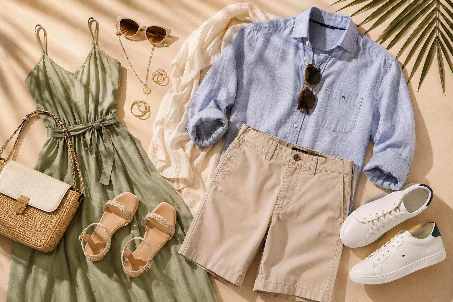 Outfit moda Estate 2026 con colori di tendenza, accessori e look estivi uomo e donna