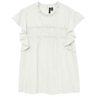 Vero Moda top bianco in pizzo Trine 10301205 T-shirt Vero Moda