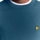 Lyle & Scott pullover merino blu acqua KN2110VC Maglieria Lyle & Scott