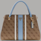Borsa a tracolla Guess Noelle con logo e inserto a contrasto