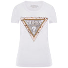Guess t-shirt bianca Cheeta W5RI22 J1314 G011 T-shirt Guess