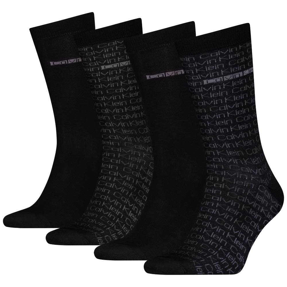 Calvin Klein uomo pack 4 calze nere 701235980001801 Intimo Calvin Klein