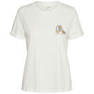 Vero Moda t-shirt bianca con stampa oro glitter art. Villa 10324551 T-shirt Vero Moda