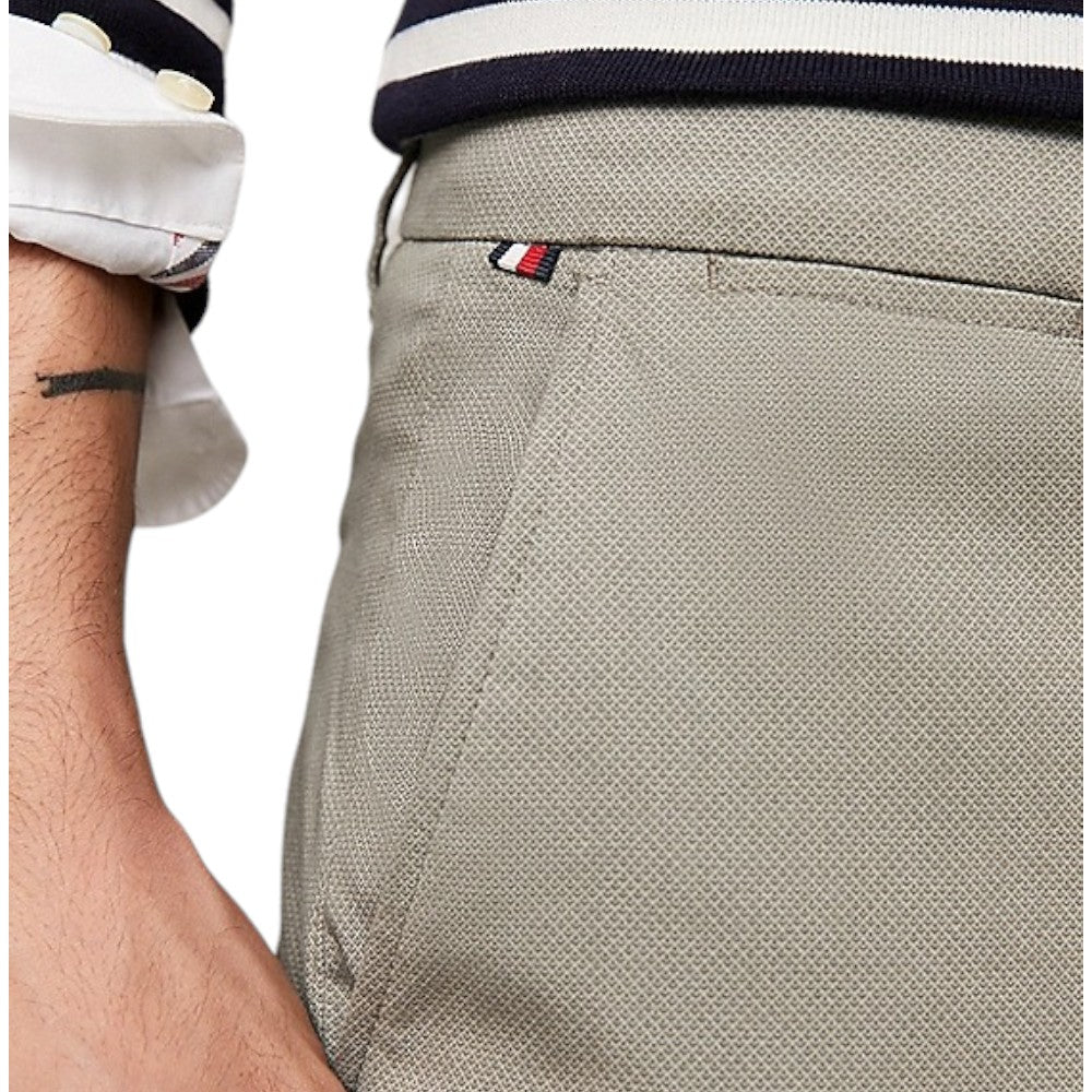 Tommy Hilfiger pantalone chino grigio Bleecker MW0MW33937 Pantaloni Tommy Hilfiger