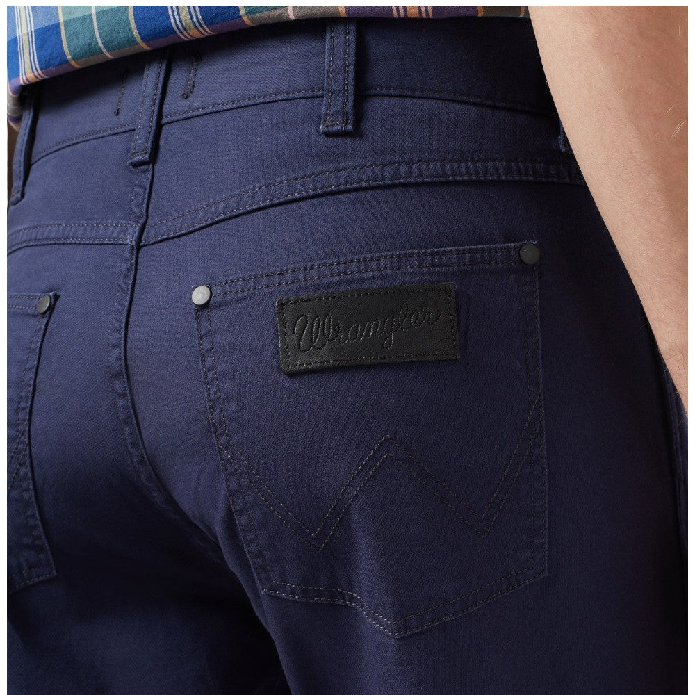 Wrangker pantalone blu navy Greensboro regular straight 112350802 Pantaloni Wrangler