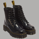 Stivali Dr Martens Jadon in pelle Smooth nero con platform e lacci