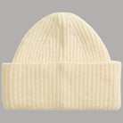 Berretto Vans a coste beige con risvolto ampio